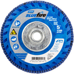 ‎5 × 5/8 - 11″ BlueFire Plastic Flat Flap Disc Type 27 P80 Grit R884P Zirconia Alumina - All Tool & Supply