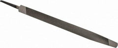 Value Collection - 8" Long, Taper American-Pattern File - Single Cut, 0.41" Overall Thickness, Tang - All Tool & Supply