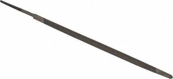 Value Collection - 6.44" Long, Taper American-Pattern File - Single Cut, 0.18" Overall Thickness, Tang - All Tool & Supply