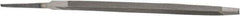 Value Collection - 6.44" Long, Taper American-Pattern File - Single Cut, 1/4" Overall Thickness, Tang - All Tool & Supply