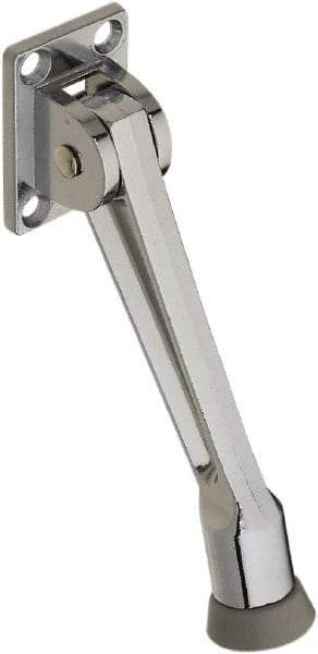 National Mfg. - 5" Projection Kickdown Door Stop - Screw Mount, Chrome Finish - All Tool & Supply