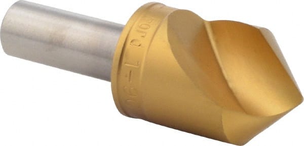 M.A. Ford - 1" Head Diam, 1/2" Shank Diam, 1 Flute 90° High Speed Steel Countersink - All Tool & Supply