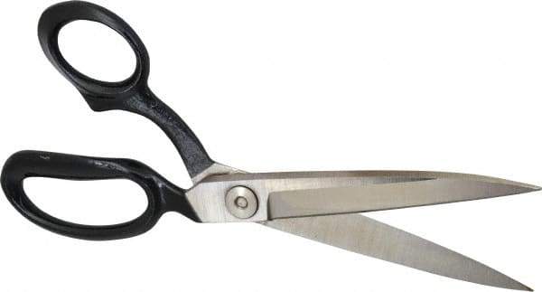 Wiss - 5" LOC, 10-3/8" OAL Inlaid Heavy Duty Shears - Left Hand, Offset Handle, For Composite Materials, Fabrics, Upholstery - All Tool & Supply