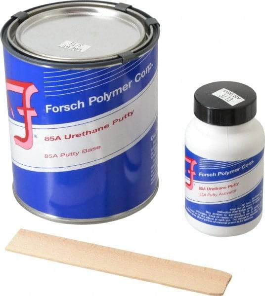 Forsch Polymer Corp - 4 Lb Kit Amber Urethane Putty - 45 min Tack Free Dry Time, 48 hr Full Cure Time, Series URS 5885 - All Tool & Supply