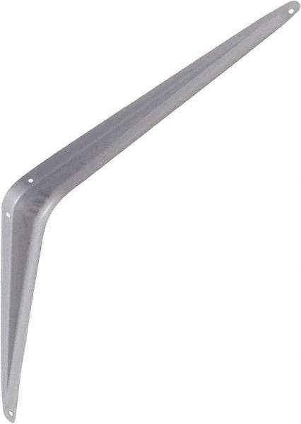 National Mfg. - 100 Lb Capacity, Gray Shelf Brackets - 12" Long x 14" High x 1.9" Wide - All Tool & Supply