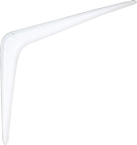 National Mfg. - 100 Lb Capacity, White Shelf Brackets - 8" Long x 10" High x 1-1/2" Wide - All Tool & Supply