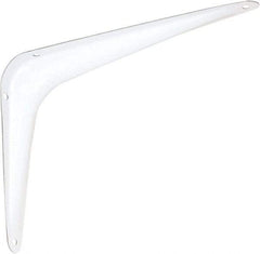 National Mfg. - 100 Lb Capacity, White Shelf Brackets - 6" Long x 8" High x 1.667" Wide - All Tool & Supply