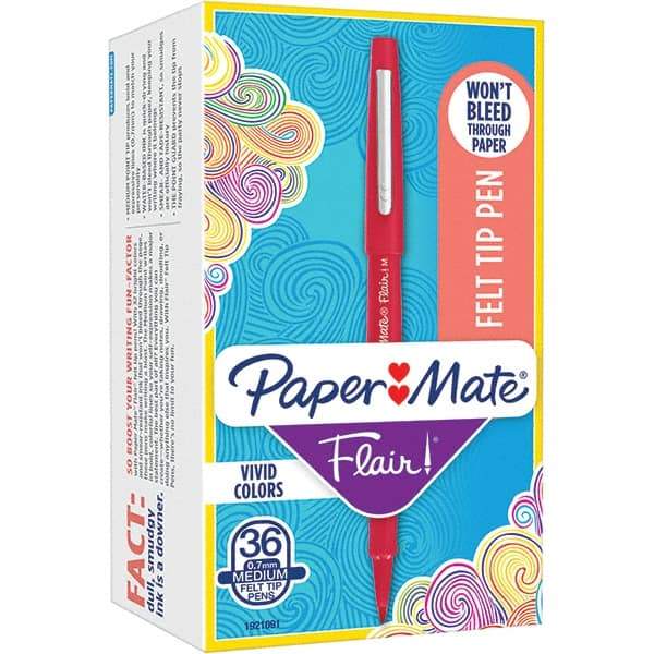 Paper Mate - Pens & Pencils Type: Porous Point Pen Color: Red - All Tool & Supply