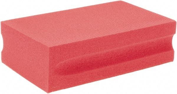 Brite Star - 200 Grit, Diamond Hand Pad - Red, 2-1/4" Wide x 3-3/4" Long, Coated - All Tool & Supply