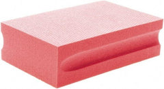 Brite Star - 1800 Grit, Diamond Hand Pad - Red, 2-1/4" Wide x 3-3/4" Long, Coated - All Tool & Supply