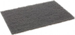 Brite Star - Medium Grade, 2000 Grit, Silicon Carbide Hand Pad - Gray, 6" Wide x 9" Long, Nonwoven - All Tool & Supply