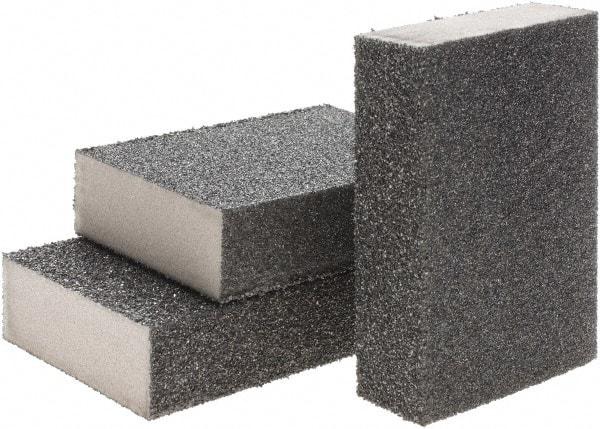 Brite Star - 2-3/4" Wide x 12" Long, Hard Grade Sanding Sponge - 30 & 60 Grit, 1" Thick - All Tool & Supply