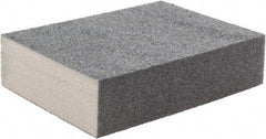 Brite Star - 4" Wide x 2-3/4" Long, Hard Grade Sanding Sponge - 80 & 150 Grit, 1" Thick, Doublesided - All Tool & Supply