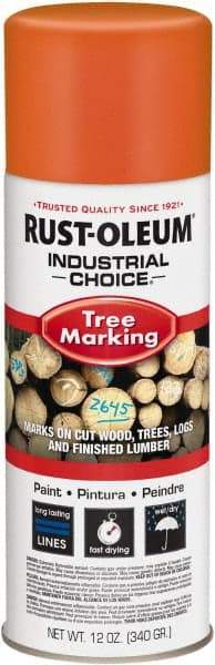 Rust-Oleum - 12 fl oz Fluorescent Orange Marking Paint - 300' Coverage, Modified Alkyd Formula, >500 gL VOC - All Tool & Supply