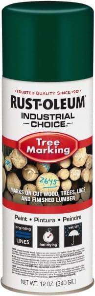 Rust-Oleum - 12 fl oz Green Marking Paint - 300' Coverage, Modified Alkyd Formula, >500 gL VOC - All Tool & Supply