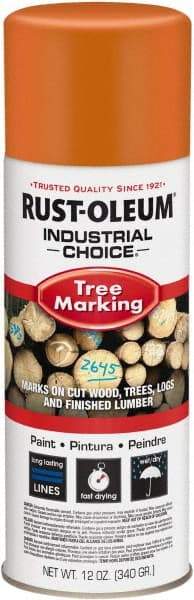 Rust-Oleum - 12 fl oz Orange Marking Paint - 300' Coverage, Modified Alkyd Formula, >500 gL VOC - All Tool & Supply