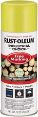 Rust-Oleum - 12 fl oz Fluorescent Yellow Marking Paint - 300' Coverage, Modified Alkyd Formula, >500 gL VOC - All Tool & Supply