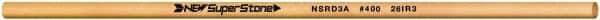 Value Collection - Round Ceramic Finishing Stick - 50mm Long x 3.175mm Wide x 3.2mm Thick, 400 Grit - All Tool & Supply