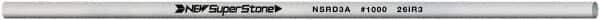 Value Collection - Round Ceramic Finishing Stick - 50mm Long x 3.175mm Wide, 1,000 Grit - All Tool & Supply