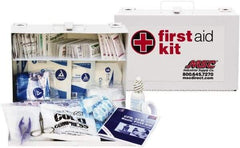 Medique - 150 Piece, 25 Person, Industrial First Aid Kit - 11" Wide x 7-1/2" Deep x 2-1/2" High, Metal Case - All Tool & Supply