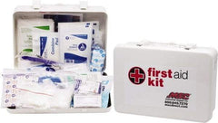 Medique - 100 Piece, 10 Person, Industrial First Aid Kit - 11" Wide x 7-1/2" Deep x 2-1/2" High, Metal Case - All Tool & Supply