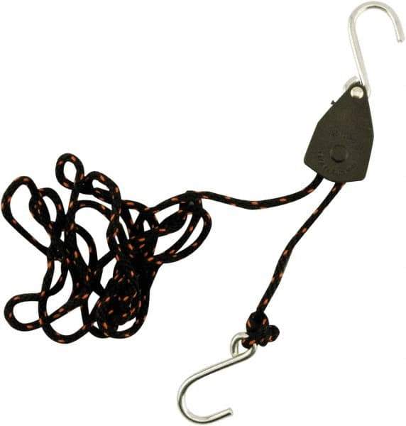 Erickson Manufacturing - Nylon Tite Rope Pulley - 1/8" Wide x 72" Long, Black, For Use with General Use - All Tool & Supply