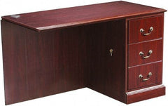 Hon - High Pressure Laminate Right Return Desk - 48" Wide x 24" Deep x 29-1/2" High, Mahogany - All Tool & Supply