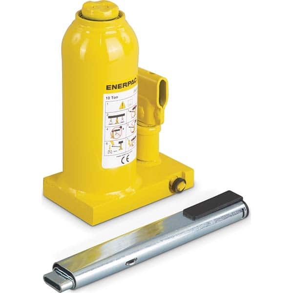 Enerpac - Manual Bottle, Screw, Ratchet & Hydraulic Jacks Type: Hydraulic Bottle Jack Load Capacity (Ton): 10 (Inch) - All Tool & Supply