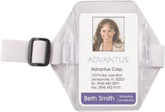 ADVANTUS - Arm Band Badge Holder - Clear/White - All Tool & Supply