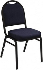 NPS - Fabric Blue Stacking Chair - Black Frame, 18" Wide x 20" Deep x 34" High - All Tool & Supply