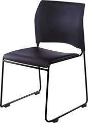 NPS - Vinyl Navy Stacking Chair - Black Frame, 20" Wide x 19-1/4" Deep x 30" High - All Tool & Supply