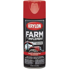 Krylon - Red (Massey Ferguson), 12 oz Net Fill, Gloss, Farm & Equipment Spray Paint - 12 oz Container, Use on Equipment - All Tool & Supply