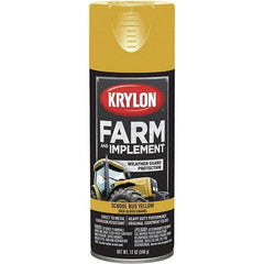 Krylon - School Bus Yellow, 12 oz Net Fill, Gloss, Farm & Equipment Spray Paint - 12 oz Container, Use on Equipment - All Tool & Supply