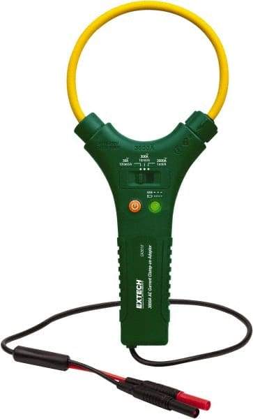 Extech - CA3010, CAT IV, Analog True RMS Clamp Meter with 10" Flex Jaws - 3000 AC Amps, Measures Current - All Tool & Supply