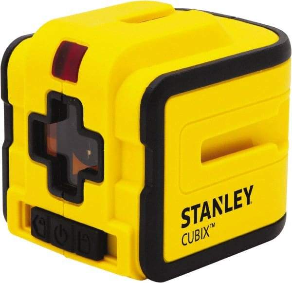 Stanley - 2 Beam 50' Max Range Self Leveling Cross Line Laser - Red Beam, 5/16" at 40' Accuracy, 9-1/4" Long x 3-1/2" Wide x 4" High, Battery Included - All Tool & Supply