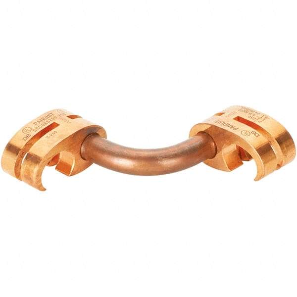 Panduit - 2 & 6 to 1/0 AWG Compatible Grounding Clamp - Copper Alloy, 1" OAL - All Tool & Supply