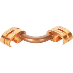 Panduit - 2 AWG Compatible Grounding Clamp - Copper Alloy, 1" OAL - All Tool & Supply