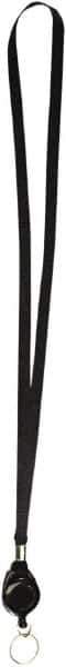 ADVANTUS - Lanyards Material: Polyester Color: Black - All Tool & Supply