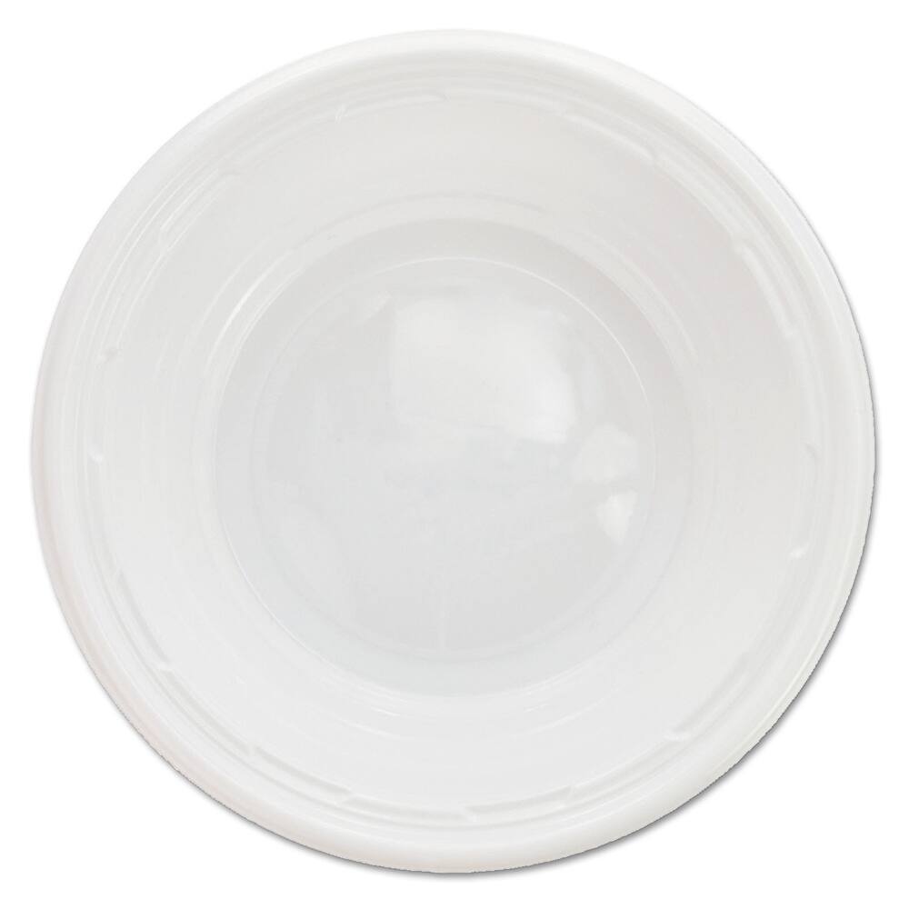 DART - Paper & Plastic Cups, Plates, Bowls & Utensils; Breakroom Accessory Type: Bowls ; Breakroom Accessory Description: Dinnerware-Bowl; Plastic ; Color: White - Exact Industrial Supply