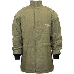 National Safety Apparel - Size XL Olive Green Arc Flash & Flame Resistant/Retardant Coat - Exact Industrial Supply