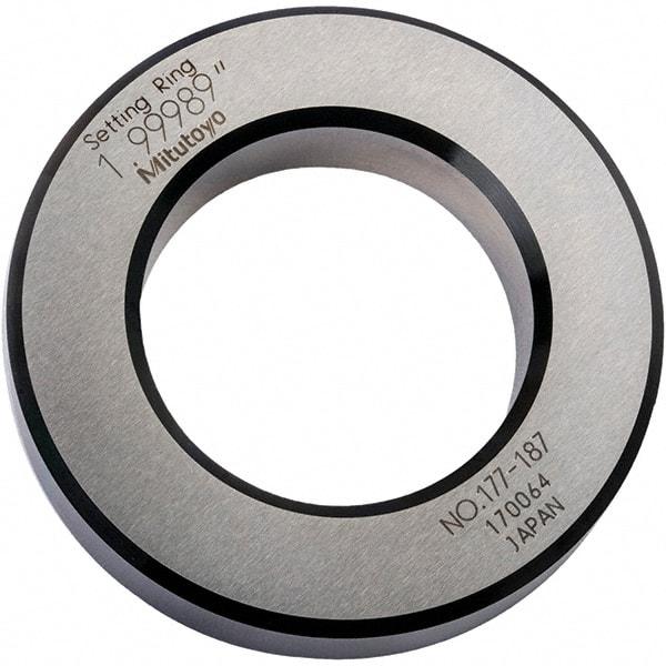 Mitutoyo - Setting Rings Inside Diameter (Decimal Inch): 2.0000 Outside Diameter (Decimal Inch): 3.3500 - All Tool & Supply