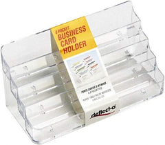 Deflect-o - Clear Business Card Holder - Plastic - All Tool & Supply