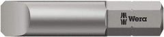 Wera - 2mm x 32mm Blade, 1/4" Drive Slotted Screwdriver Bit - 1-1/4" OAL - All Tool & Supply