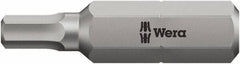 Wera - 7mm Hex Bit - 5/16" Hex Drive, 2" OAL - All Tool & Supply