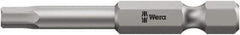 Wera - 6mm Hex Bit - 1/4" Hex Drive, 6" OAL - All Tool & Supply