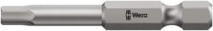 Wera - 2.5mm Hex Bit - 1/4" Hex Drive, 3-1/2" OAL - All Tool & Supply