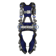 Fall Protection Harnesses: 420 Lb, Construction Style, Size 3X-Large, For Construction & Positioning, Back & Hips Quick-Connect Leg Strap, Quick-Connect Chest Strap