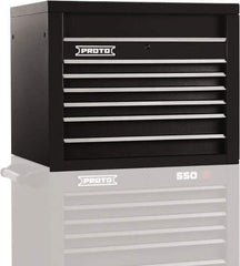 Proto - 6 Drawer Top Tool Chest - 34" Wide x 25-1/4" Deep x 27" High, Steel, Black - All Tool & Supply