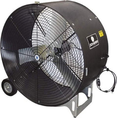 Schaefer Ventilation Equipment - 36" Blade, 1/2 hp, 7,700 & 11,000 CFM, Industrial Circulation Fan - Portable with Wheels, 1 Speed - All Tool & Supply