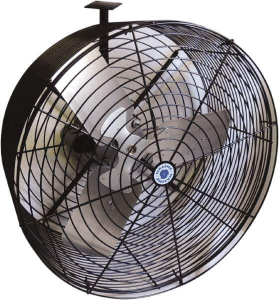 Schaefer Ventilation Equipment - 24" Blade, 1/2 hp, 7,860 CFM, Variable Speed Industrial Circulation Fan - Ceiling Mount, 1 Speed - All Tool & Supply